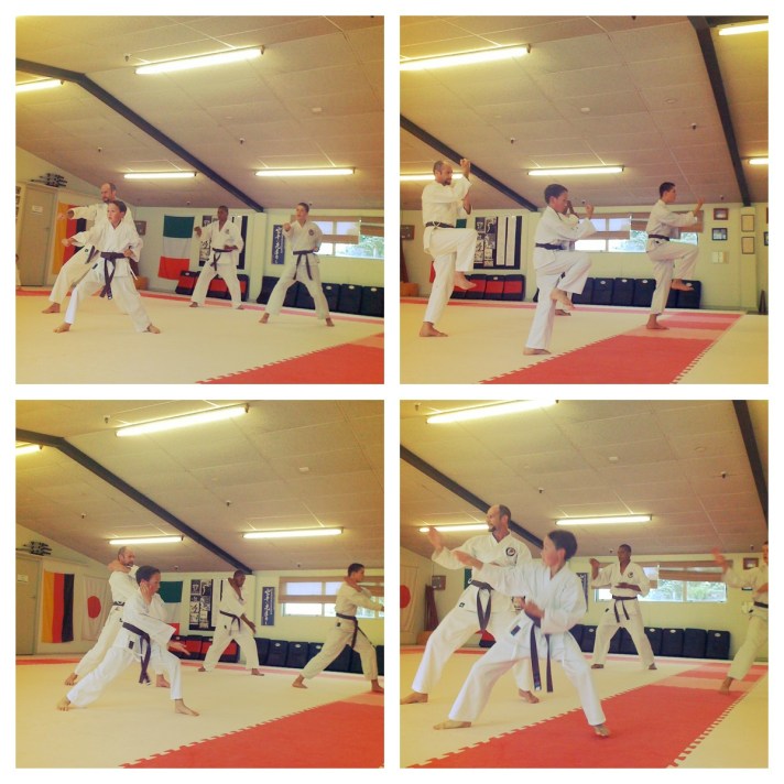 Kegiatan homeschooling: berlatih karate