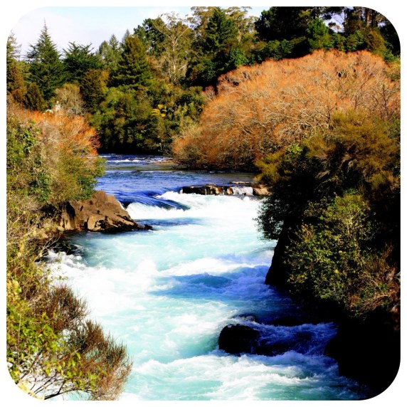 Huka Falls di daerah Taupo