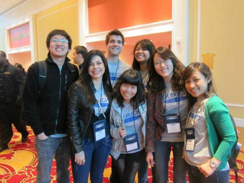 Bersama beberapa Fullbright scholars lainnya