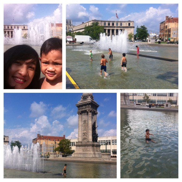 9. Enjoying downtown in summer