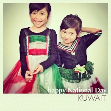 Arwen dan Leia merayakan Hari Nasional Kuwait